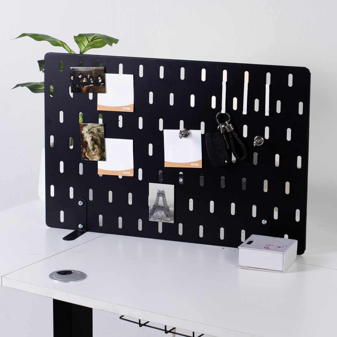 DIY Steel Pegboard with Removable L-Stand + 3 Free Hooks