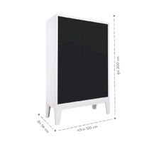 Lemari Pakaian Pintu Geser (Dengan Kaki) - BRIM-5
