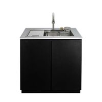 KIOSK Kitchen Cabinet with SinkSUS304 Smart Faucet & Full Accessories-2