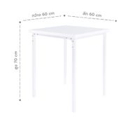 Dining table for 2 seat -Steel top-7