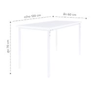 Dinning Table for 4seats with steel top-6