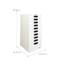 KOL 10-Drawer Form  Cabinet with Automatic Lock-4