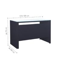 Meja 120cm - Kurve-4