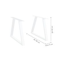 Metamix Metal table legs-42 cm high, in 3 styles and 2 colors-3