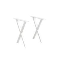 Metamix Metal table legs-42 cm high, in 3 styles and 2 colors-4