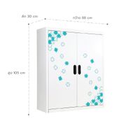 Lemari Buku dengan 2 Pintu Bergambar-4