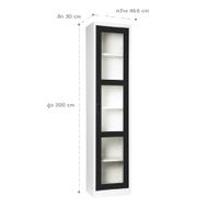 High cabinet -open glass door-8