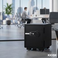 Brankas tahan api dengan sistem sidik jari dan kode digital, berat 74kg