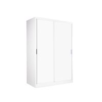 KIOSK ตู้เสื้อผ้าเหล็กบานเลื่อน รุ่น SDS-120K 120 ซม. พร้อมราวแขวน-4