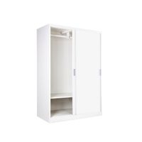 KIOSK ตู้เสื้อผ้าเหล็กบานเลื่อน รุ่น SDS-120K 120 ซม. พร้อมราวแขวน-5