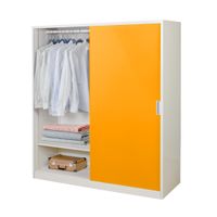 KIOSK SDS-160K Sliding Door Steel Wardrobe 160 cm with Rail-1