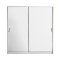 KIOSK SDS-160K Sliding Door Steel Wardrobe 160 cm with Rail-5