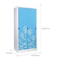 Lemari Pakaian dengan Pintu Geser-6