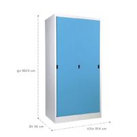 Lemari Pakaian dengan Pintu Geser-5