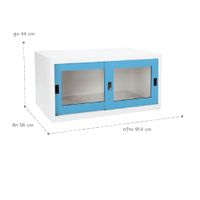 Lemari Pintu Kaca Geser bagian Atas Lemari -3