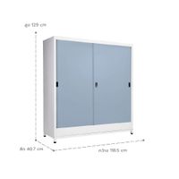 Slding door cabinet with base-6