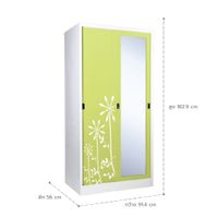 Lemari Pakaian dengan Pintu Geser Bergambar - Ixymild -4