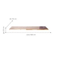 100 cm. Acacia wood top -2
