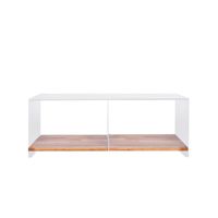 Durâmor Coffee Table 120 cm. with neem wood shelf.-2