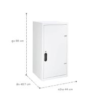 KIOSK Steel Open Door Cabinet 2 Adjustable Shelves Lock Options-8