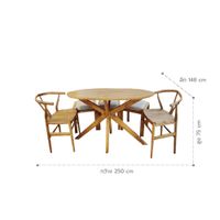 ชุดโต๊ะทานอาหาร/ นั่งเล่น - Oval set-1