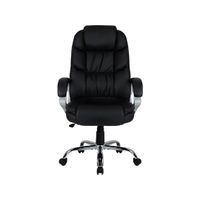 Executive PU Leather Chair with Padded Armrests-3
