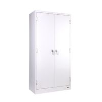 KOL 2-Door Cabinet with L Shape Handles, Adjustable Shelves, and Lock-1