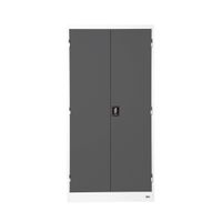 KOL 2-Door Cabinet with Recessed Handles, Adjustable Shelves, and Lock-5