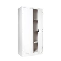 KOL 2-Door Cabinet with Recessed Handles, Adjustable Shelves, and Lock-2