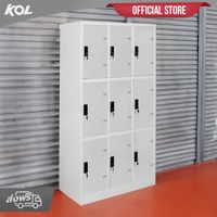 KOL 9-Door Locker Cabinet with 2 Keys per Compartment