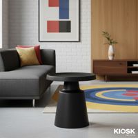 โต๊ะกลาง โต๊ะกลางโซฟา โต๊ะกาแฟ รุ่น LUMO ทรงกลม50 cm*สูง50 cm เหล็กขึ้นรูปหนา 1 มม.-1