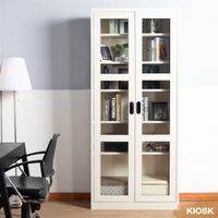 KIOSK Duo Set: MAXBOOK High Cabinet & Gloss Pandora Ceramic Table-1