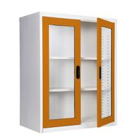 2 glass door book cabinet - 40cm. Depth-13
