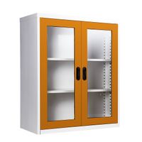 2 glass door book cabinet - 40cm. Depth-5