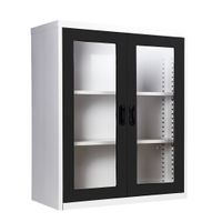 2 glass door book cabinet - 40cm. Depth-6