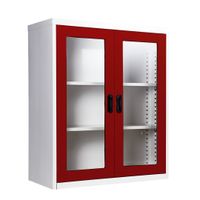 2 glass door book cabinet - 40cm. Depth-8