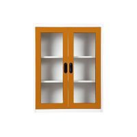 2 glass door book cabinet-10