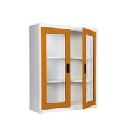 2 glass door book cabinet-11