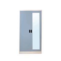 Open door-capsule handle mirror wardrobe-7