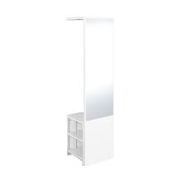 Wall Mounted Cloth Rack with dressing mirror-1